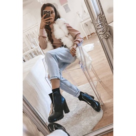 Fekete bokacsizma Rocko cipzárral 1