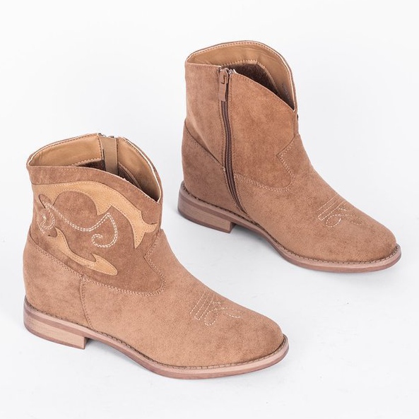 Bézs színű bokacsizma Ana khaki 1