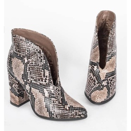 Kígyó bokacsizma a Jamie oszlopon barna fekete 1