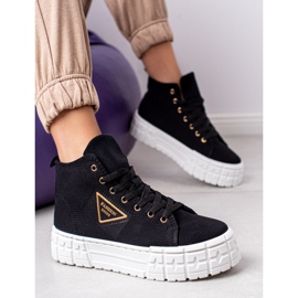 Goodin Magas divatú cipők fekete 1 Goodin Magas divatú cipők fekete 1