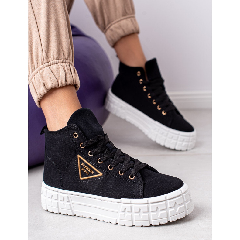 Goodin Magas divatú cipők fekete 1