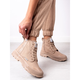 Goodin Eredeti magas tornacipő bézs 2