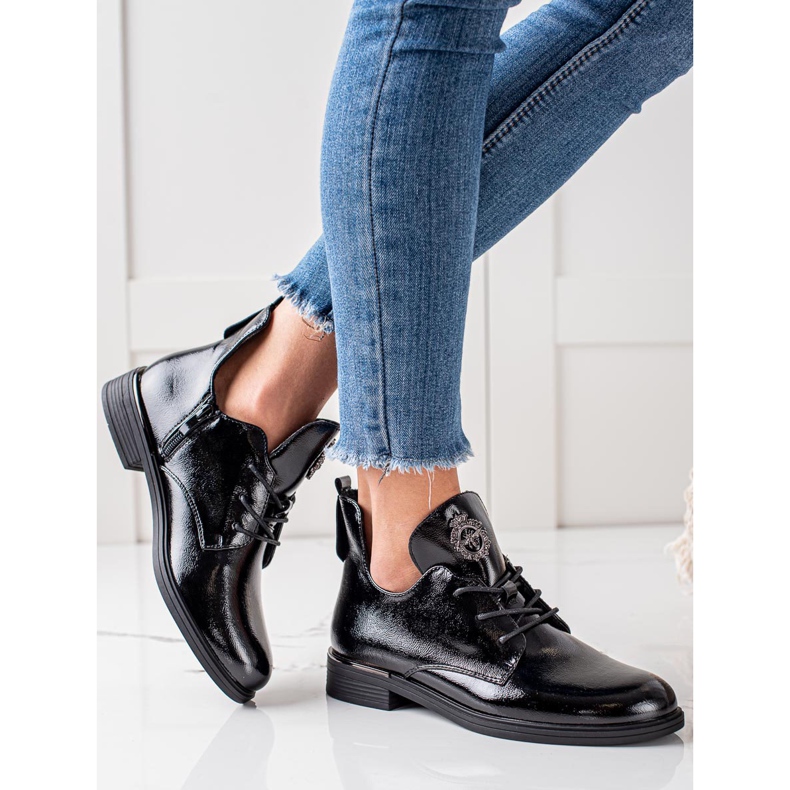 Rövid csizma Sergio Leone szigeteléssel fekete 1