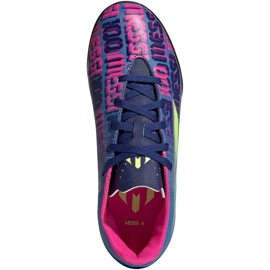 Adidas X Speedflow Messi.4 Tf Jr FY6911 futballcipő sokszínű kék 1 Adidas X Speedflow Messi.4 Tf Jr FY6911 futballcipő sokszínű kék 1