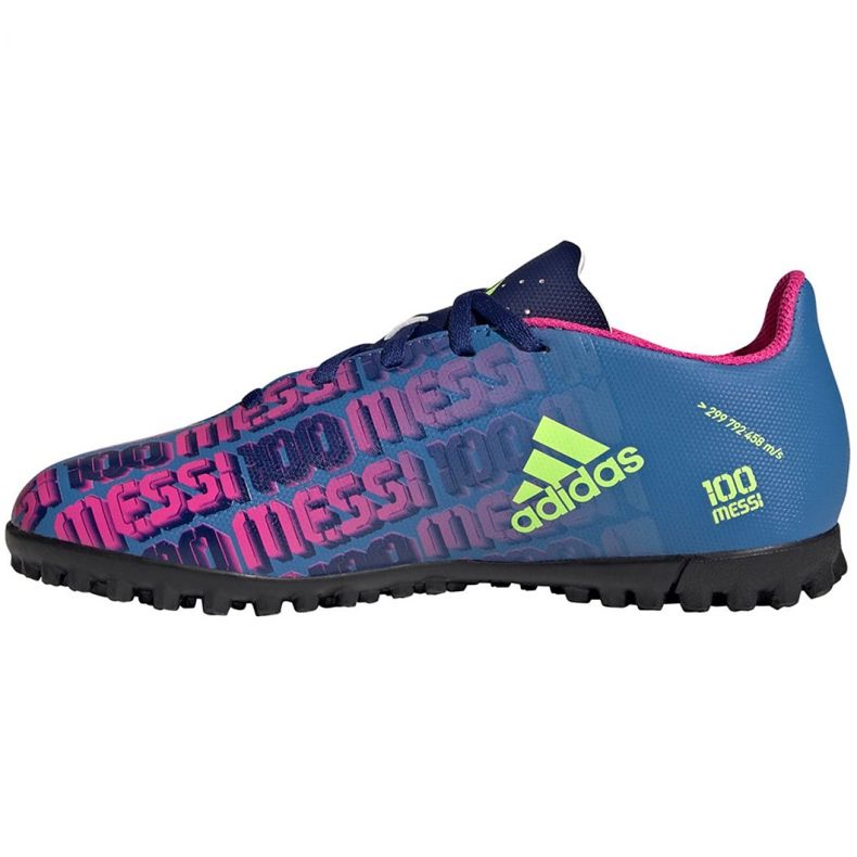 Adidas X Speedflow Messi.4 Tf Jr FY6911 futballcipő sokszínű kék 2 Adidas X Speedflow Messi.4 Tf Jr FY6911 futballcipő sokszínű kék 2