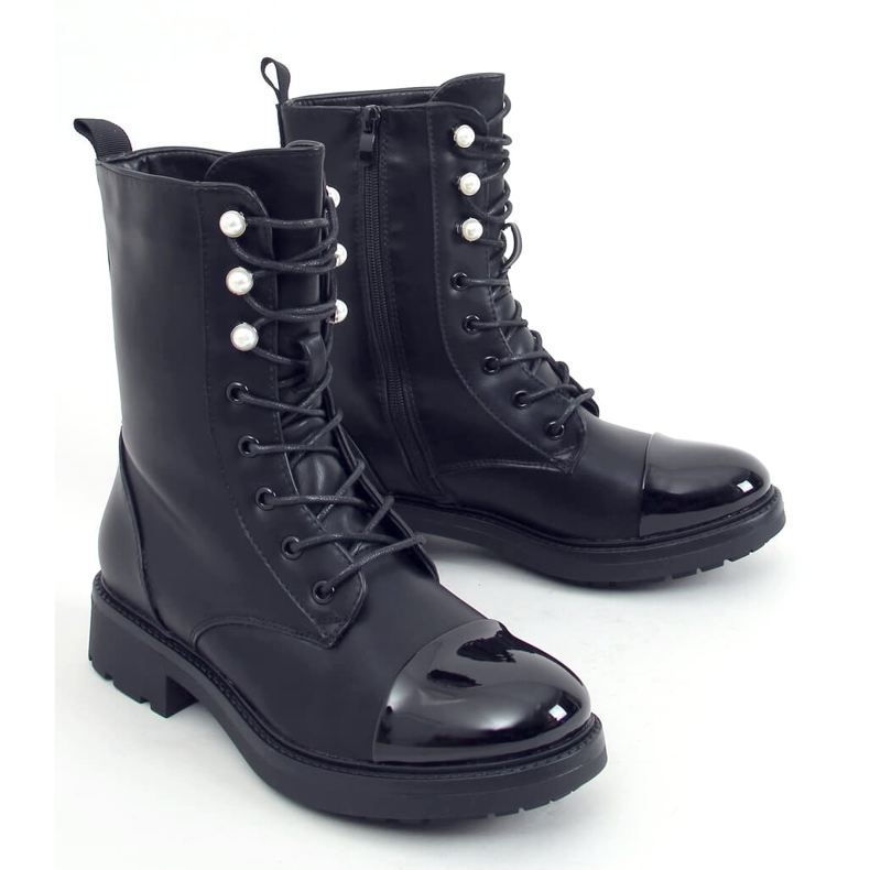 Fekete Munkások nőknek gyöngyökkel 4343 Fekete 2