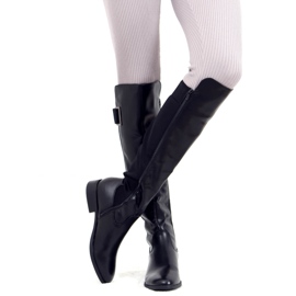 Fekete csizma, F5850 Fekete 1 Fekete csizma, F5850 Fekete 1