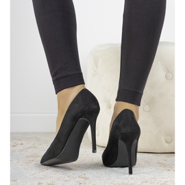 Fekete klasszikus Hyirnar velúr sarok 1