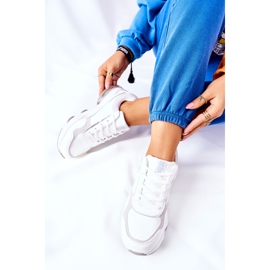 Női sportcipő Memory Foam Big Star II274178 Fehér ezüst 2