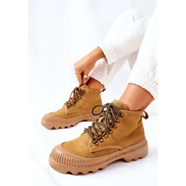 Bőr Trappers Csizma Big Star II274366 Teve barna 2 Bőr Trappers Csizma Big Star II274366 Teve barna 2