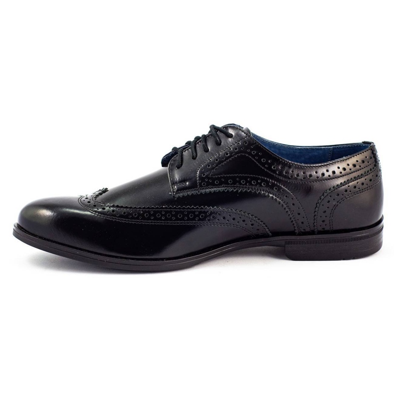 Olivier Hivatalos cipő Black brogues fekete 1