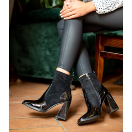 S. BARSKI Csizma trapéz sarkú S.BARSKI fekete 1 S. BARSKI Csizma trapéz sarkú S.BARSKI fekete 1