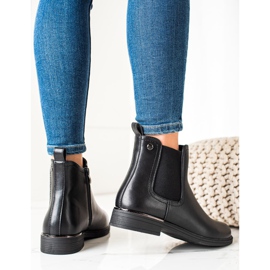 Sergio Leone Klasszikus fekete csizma cipzárral 1