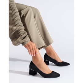 Goodin Elegáns velúr pumpák fekete 1