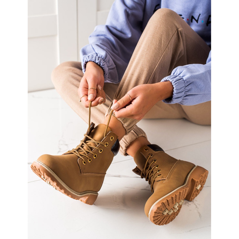 Diamantique Klasszikus barna csapdák sárga 1