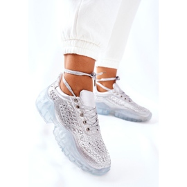 Sportcipő Cubic Zirconia Lu Boo Silver ezüst 2