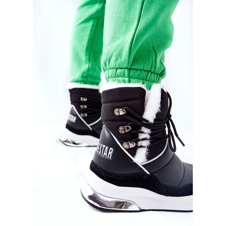 Csomózott hócsizma Big Star II274279 Fekete 1