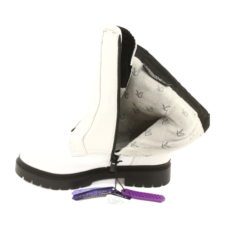 Fehér női csizma Caprice 9-25454-27 108 Fehér Naplak fekete 3