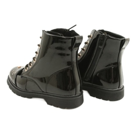 Miss Patent Boots 21DZ23-4309 fekete 4