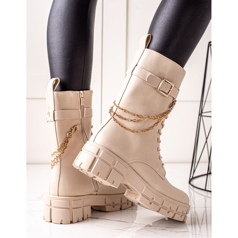 Seastar Magas munkavállalók lánccal bézs 1