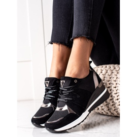 Fekete VINCEZA ék cipők 1