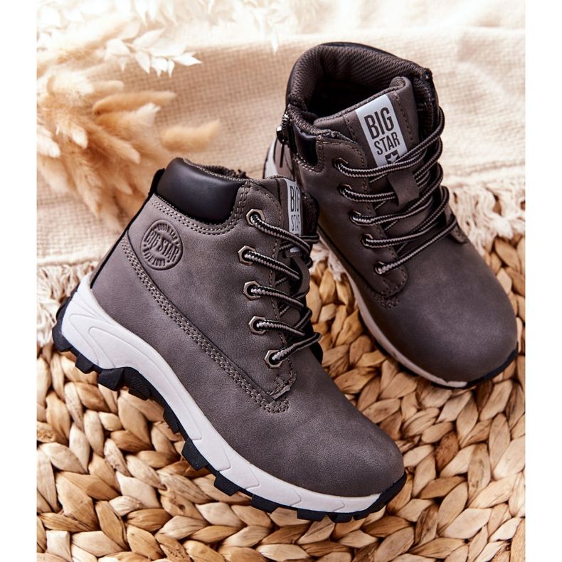 Gyermek túracipő Big Star II374102 Szürke 2