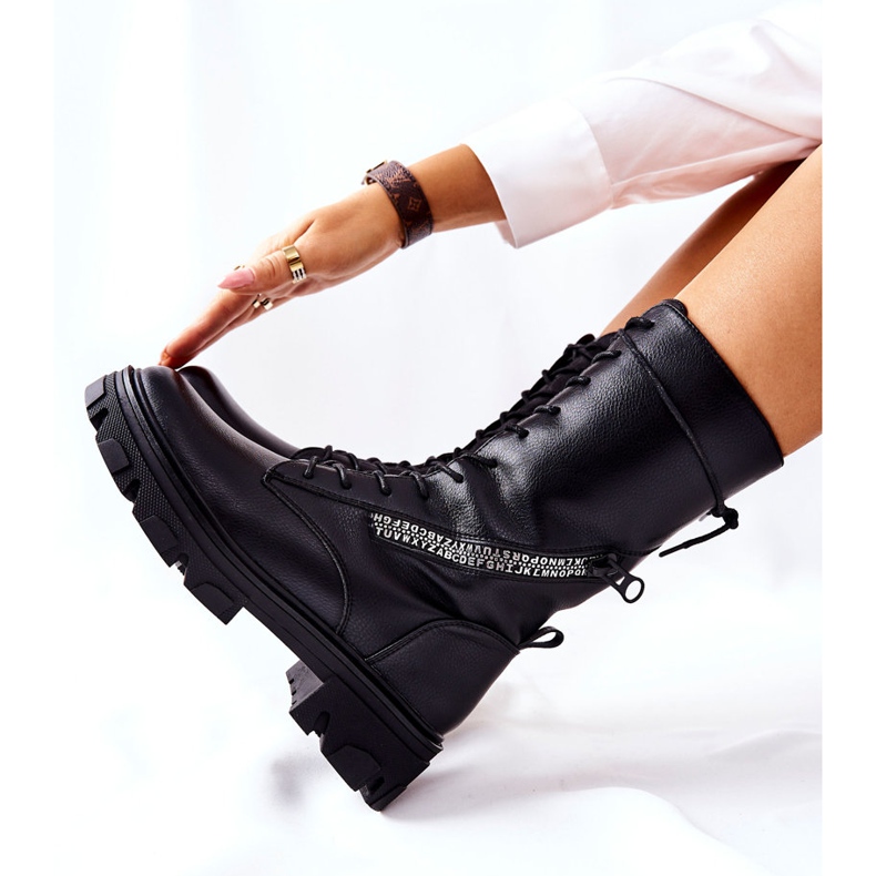 Fekete csizma Glany Sergio Leone TR747 Black 1