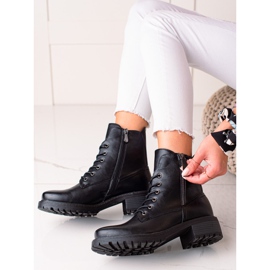 W. Potocki Klasszikus fűzős Potocki csizma fekete 1