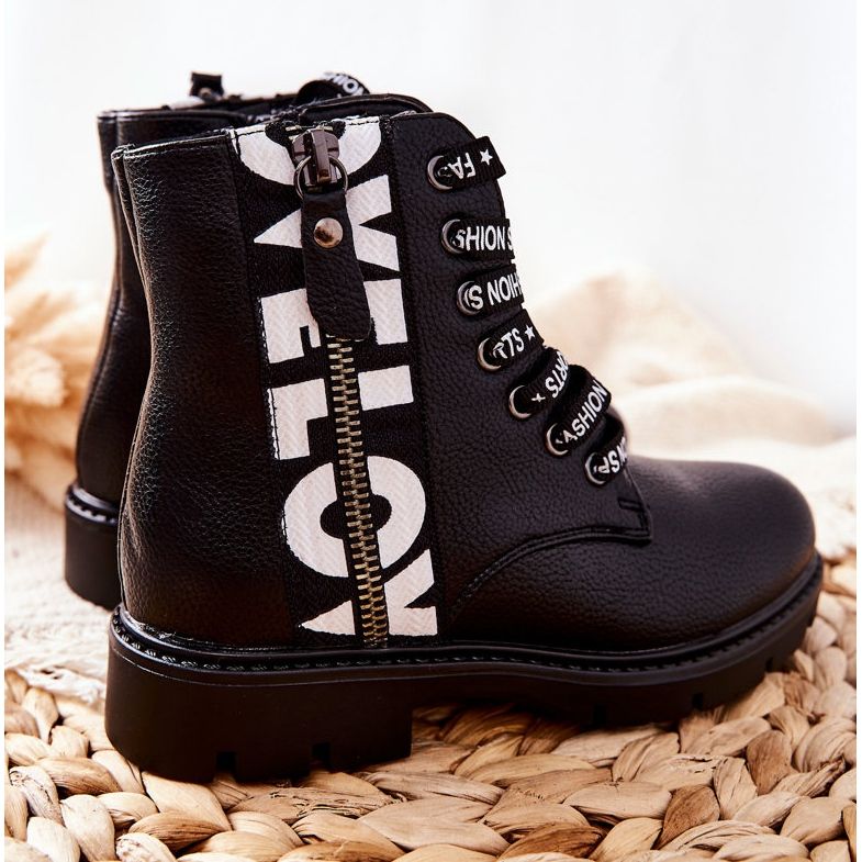 Vinceza Gyermekcsizma Munkások Fekete Pomeroy 2