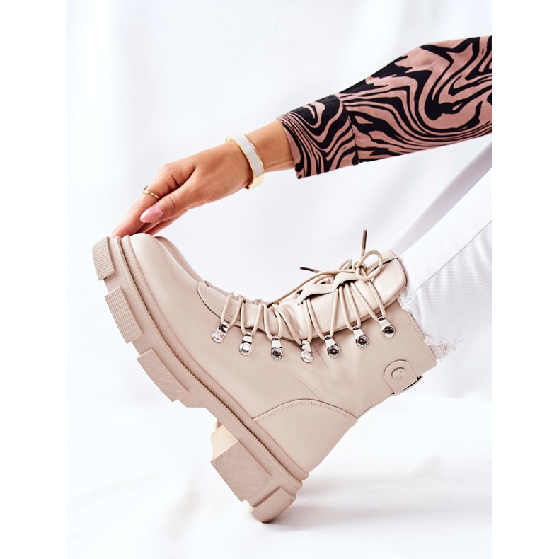 FI1 Női meleg csizma Trappers Beige Perfect bézs 2 FI1 Női meleg csizma Trappers Beige Perfect bézs 2