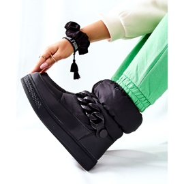 S.Barski Női fekete Khariche meleg hócsizma 2