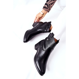 S.Barski Fekete Palile szigetelt női csizma 1