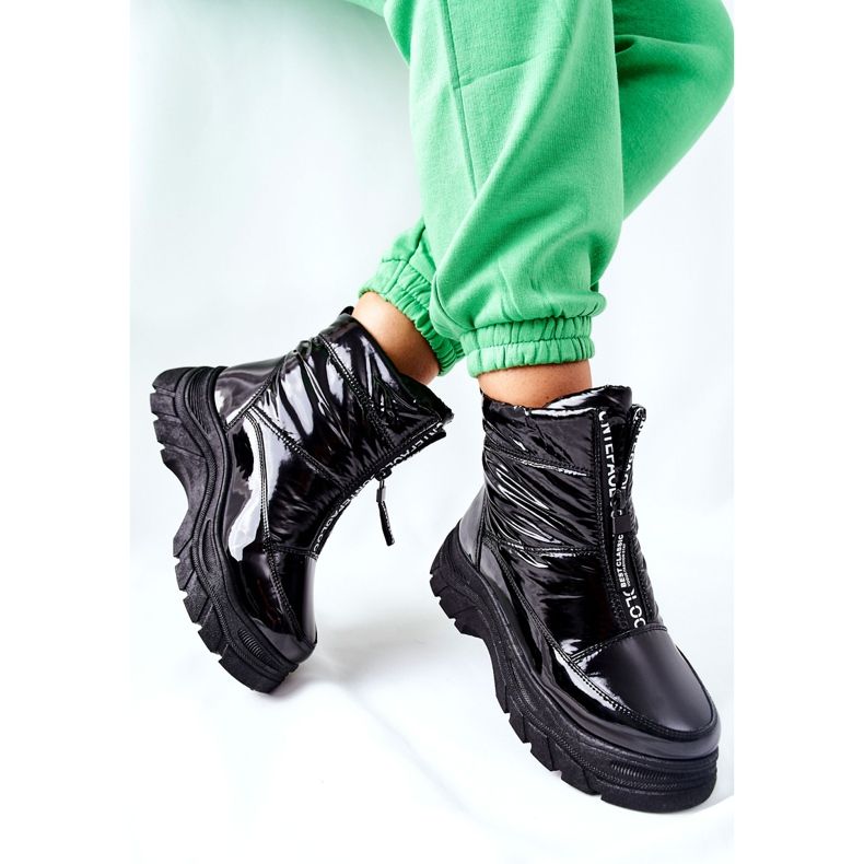 Vinceza Női Trappers Fekete Csizma Echowen 2