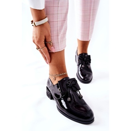 Lakkozott cipő Sergio Leone PB260 fekete 2