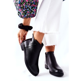 Lapos meleg csizma Sergio Leone BT511 fekete 1 Lapos meleg csizma Sergio Leone BT511 fekete 1