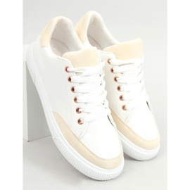 Fehér női cipők 6110 Sárga 1