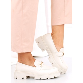 Cipők vastag talpon YY11 Bézs 2