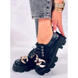 Tony Black női cipő lánccal fekete 1