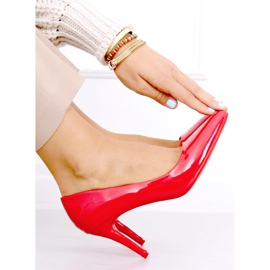 Rubinvörös női magas sarkú cipő piros 1 Rubinvörös női magas sarkú cipő piros 1