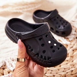 Flameshoes Gyermek fekete Kroks otthoni papucs 2