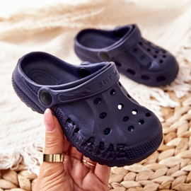 Flameshoes Gyermekotthon papucsok Navy Blue Crocs sötétkék 1
