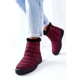 PE1 Női hőszigetelt hócsizma Burgundy Mezyss piros 1