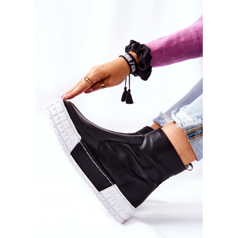 Maciejka Bőrcsizma a platformon Fekete 05216-01 2 Maciejka Bőrcsizma a platformon Fekete 05216-01 2