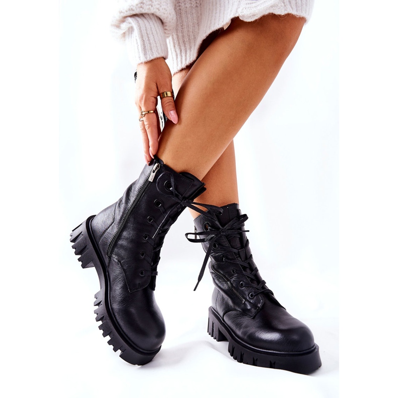 Bőr High Workers Big Star II274429 Fekete 2