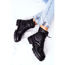 Bőr meleg dolgozók vese Big Star II274430 Fekete 2