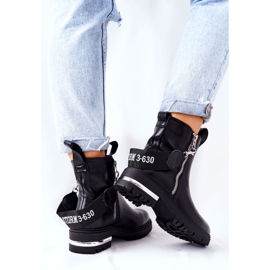 PS1 Fekete Cortona meleg bőr cipő cipzárral 2