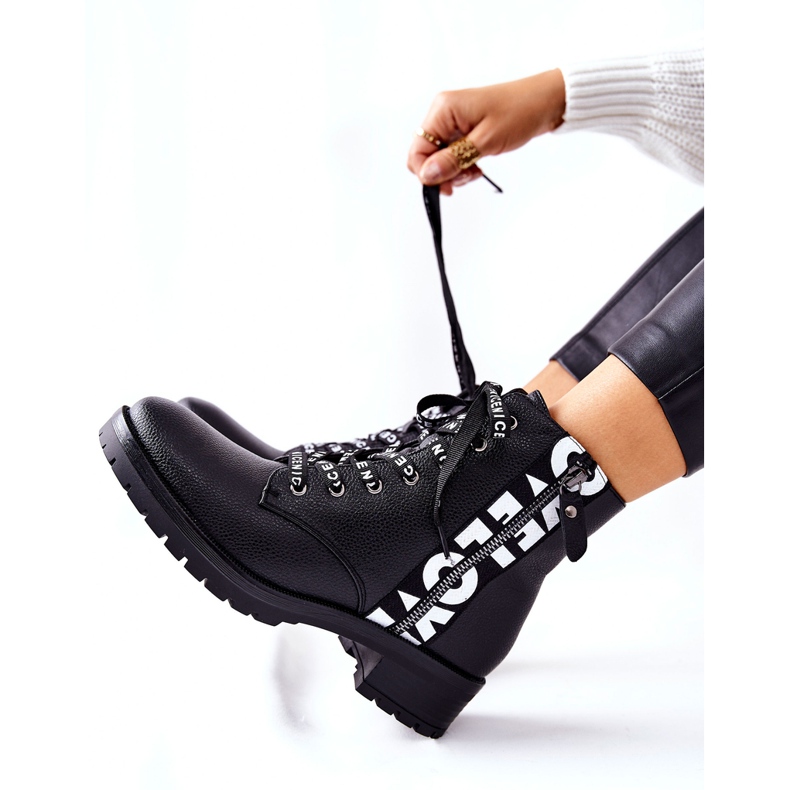 POTOCKI Bőr csizma dolgozók fekete Henri cipzárral 1 POTOCKI Bőr csizma dolgozók fekete Henri cipzárral 1