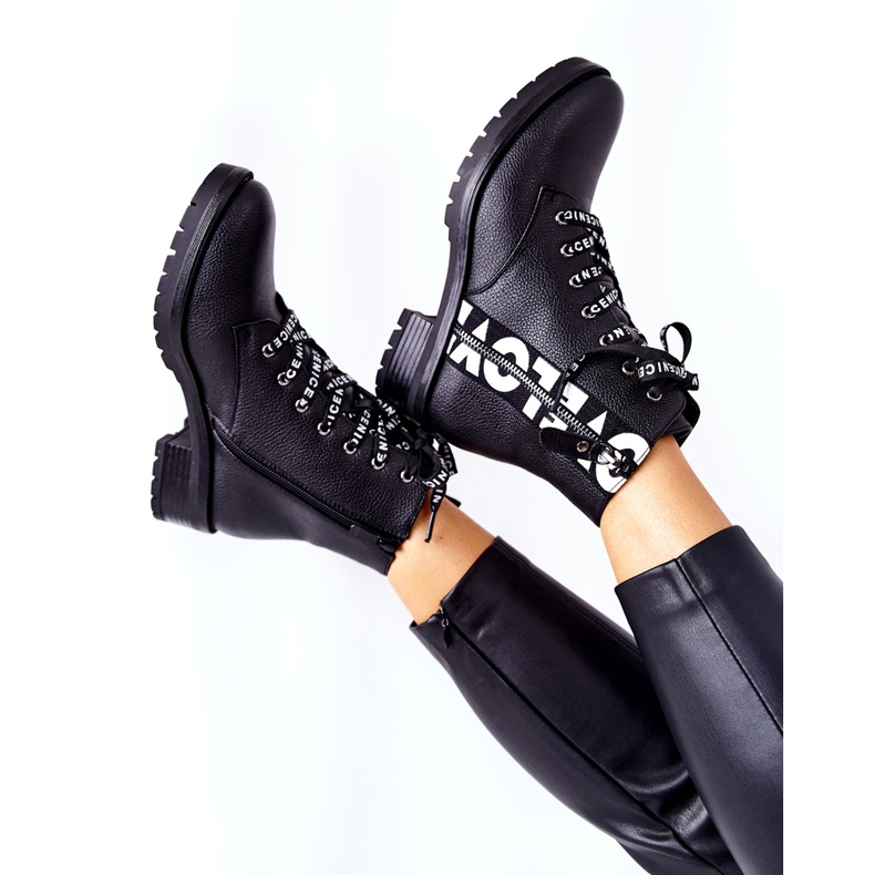 POTOCKI Bőr csizma dolgozók fekete Henri cipzárral 2 POTOCKI Bőr csizma dolgozók fekete Henri cipzárral 2