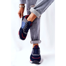Sportcipő Big Star GG274A055 Navy-Red piros sötétkék szürke 2