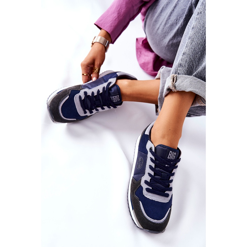 Sportcipő Big Star GG274A056 Navy Blue-Grey sötétkék szürke 2